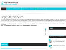 Tablet Screenshot of buysteroidsguide.com